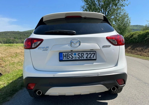 Mazda CX-5 cena 39999 przebieg: 155000, rok produkcji 2014 z Biała małe 742